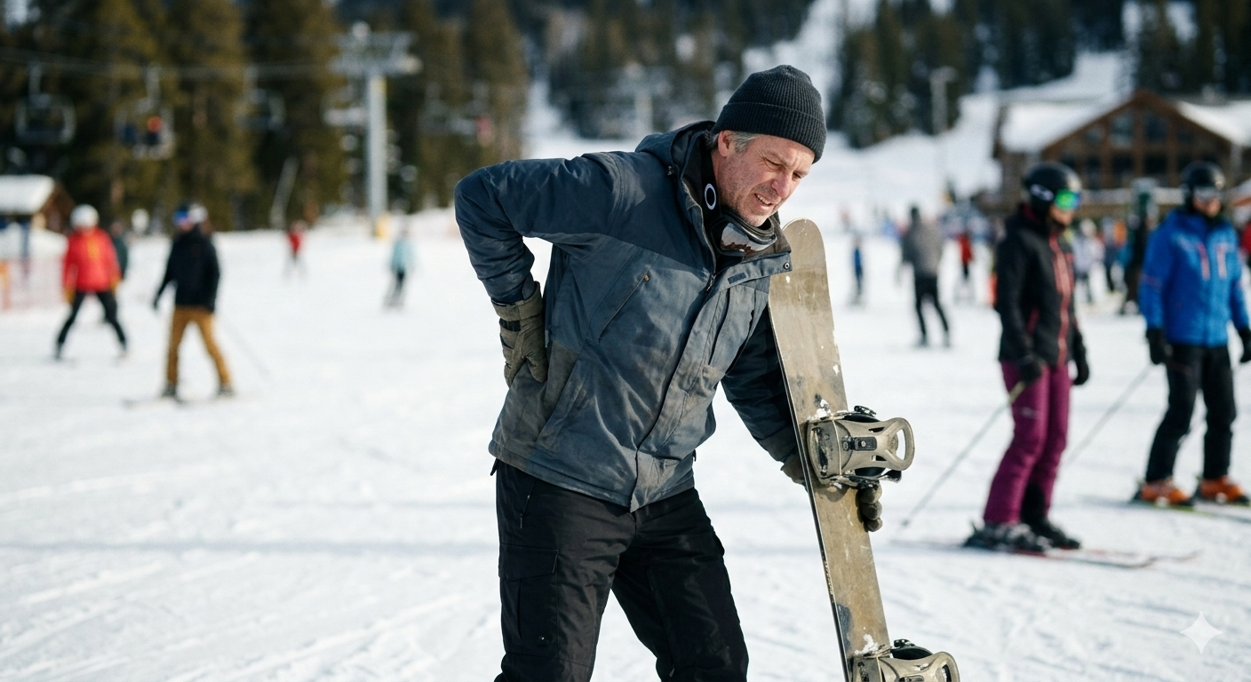 uomo adulto 50 anni guida per snowboard low cost